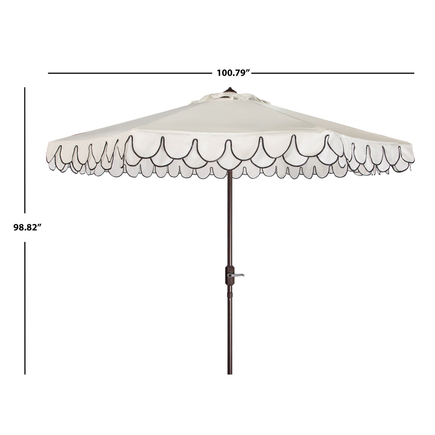 Parasol SAFAVIEH Gebbine Elegant de 2,7 mètres