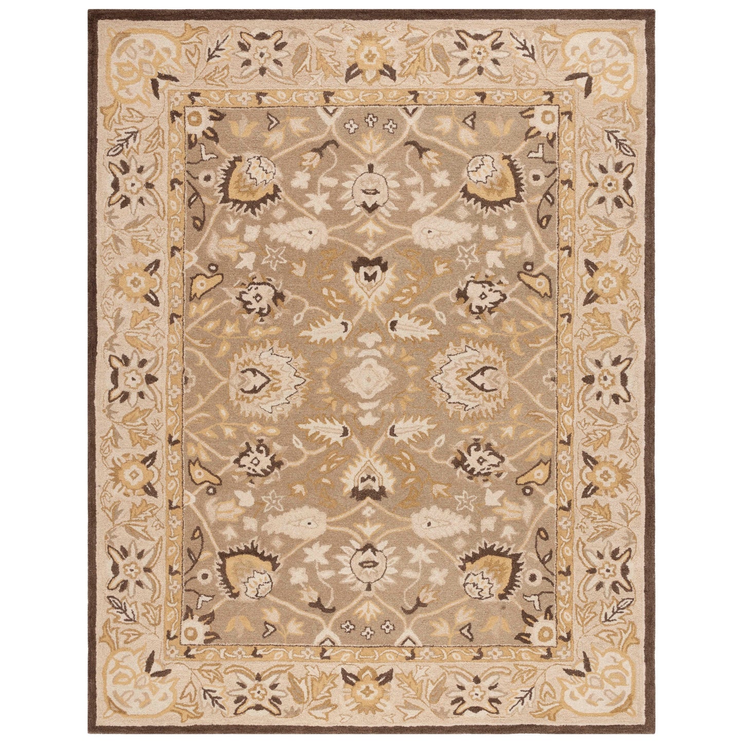 SAFAVIEH Handmade Anatolia Renelle Traditional Oriental Hand-spun Wool Rug