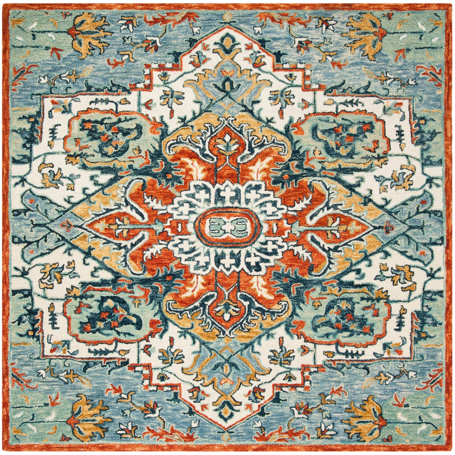 SAFAVIEH Handmade Aspen Hagar Boho Medallion Wool Rug