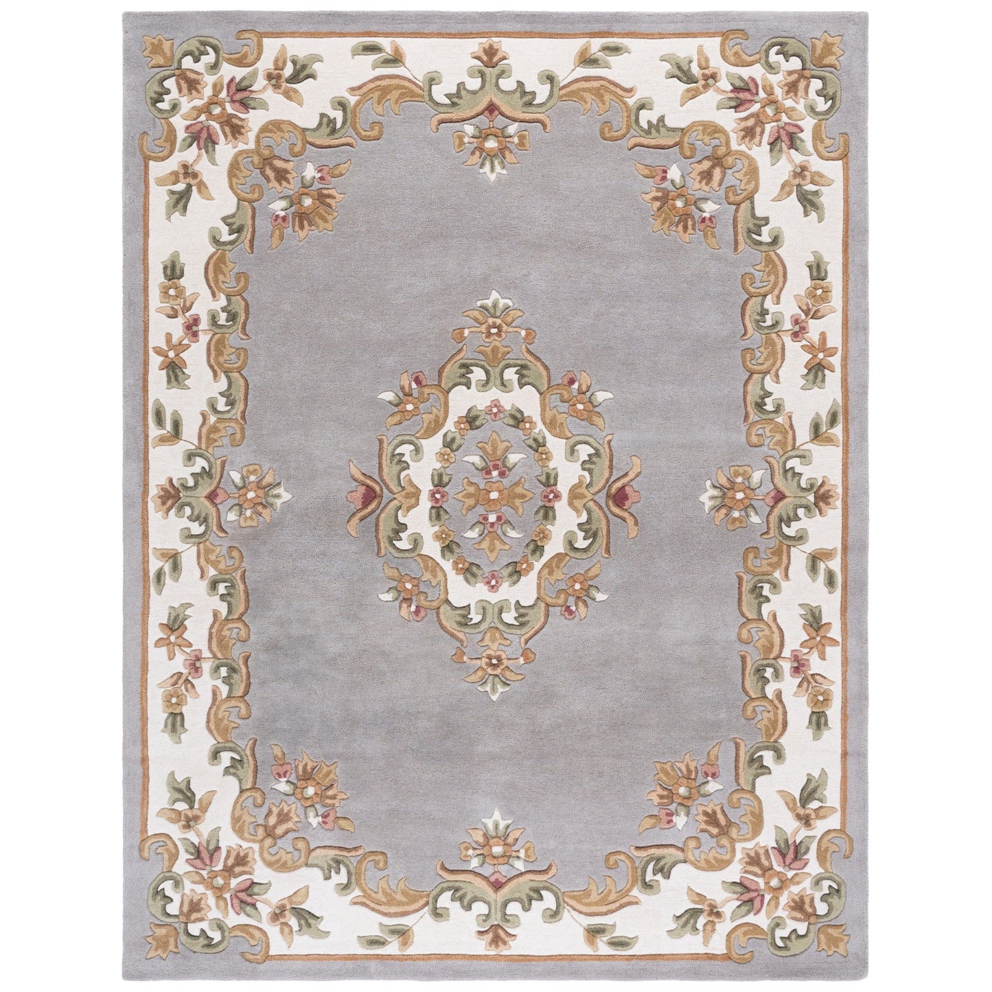 SAFAVIEH Handmade Aubusson Hale Traditional Wool Rug.