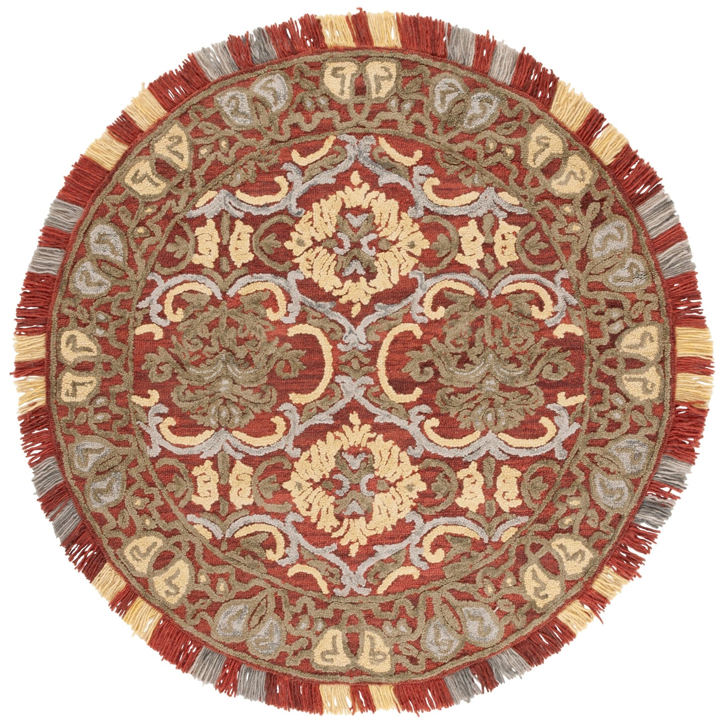 SAFAVIEH Handmade Blossom Porzia Floral Wool Rug