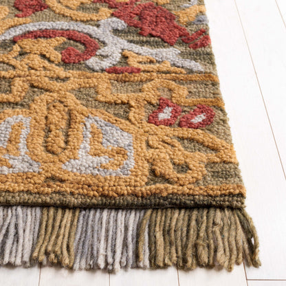 SAFAVIEH Handmade Blossom Porzia Floral Wool Rug