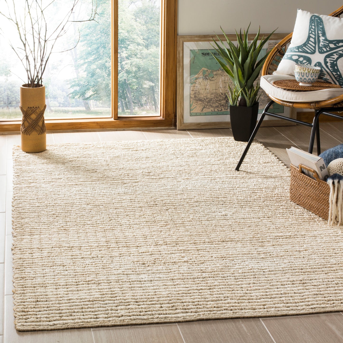 SAFAVIEH Handmade Brylee Ivory Jute Area Rug