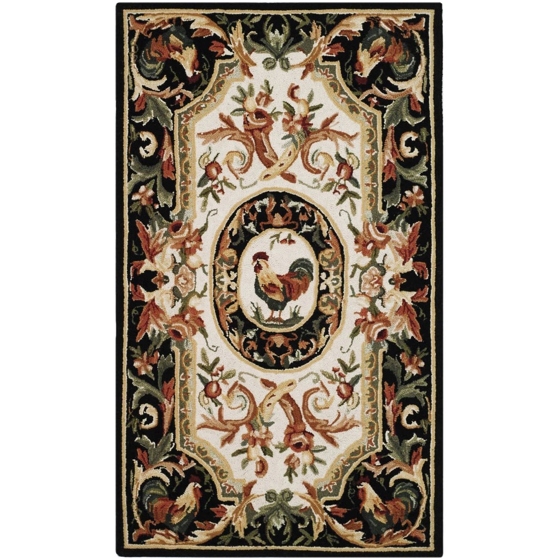 SAFAVIEH Handmade Chelsea Anni French Country Rooster Wool Rug