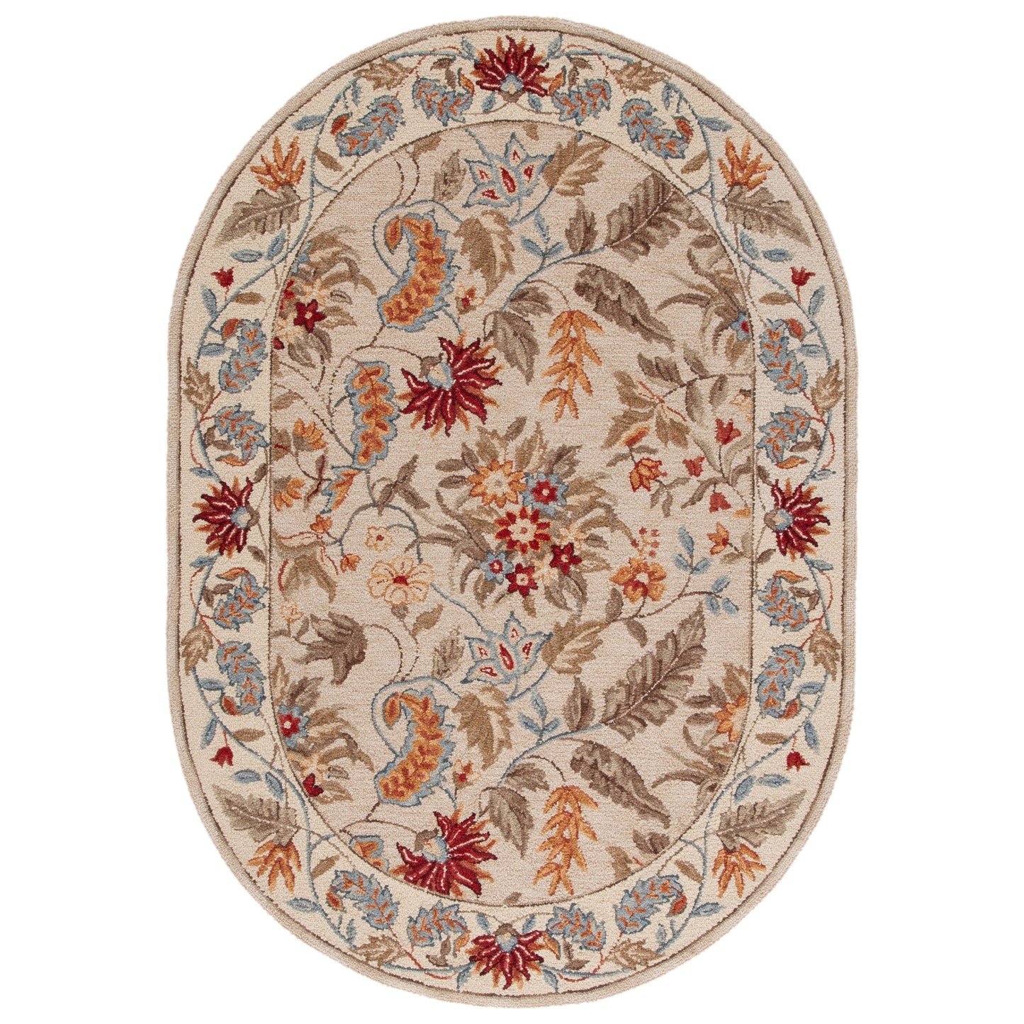 SAFAVIEH Handmade Chelsea Malda French Country Floral Wool Rug