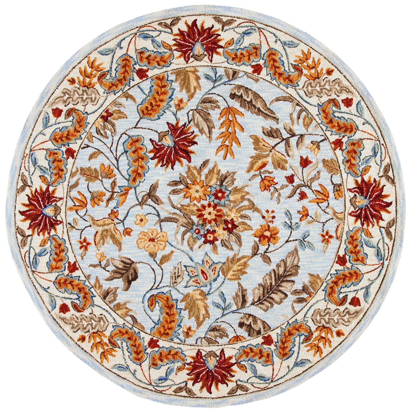 SAFAVIEH Handmade Chelsea Malda French Country Floral Wool Rug