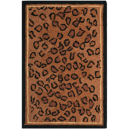 SAFAVIEH Handmade Chelsea Solar Garden Leopard French Country Wool Rug
