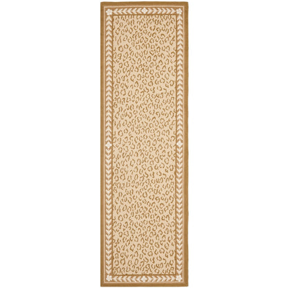 SAFAVIEH Handmade Chelsea Solar Garden Leopard French Country Wool Rug