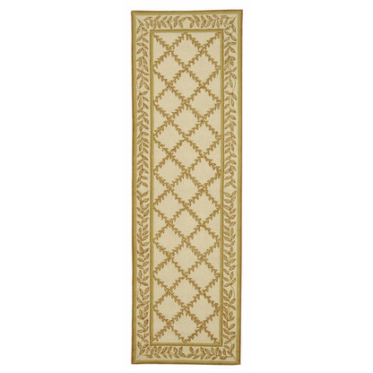 SAFAVIEH Handmade Chelsea Sunstripe Trellis French Country Wool Rug