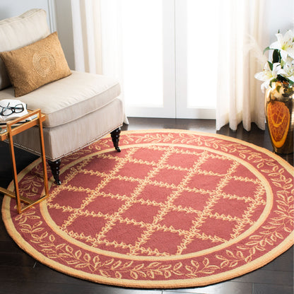 SAFAVIEH Handmade Chelsea Sunstripe Trellis French Country Wool Rug