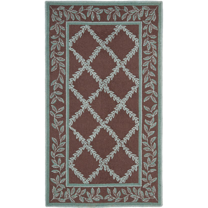 SAFAVIEH Handmade Chelsea Sunstripe Trellis French Country Wool Rug