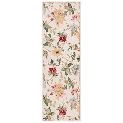 SAFAVIEH Handmade Chelsea Yauhenia French Country Floral Wool Rug
