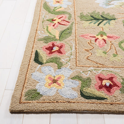 SAFAVIEH Handmade Chelsea Yauhenia French Country Floral Wool Rug