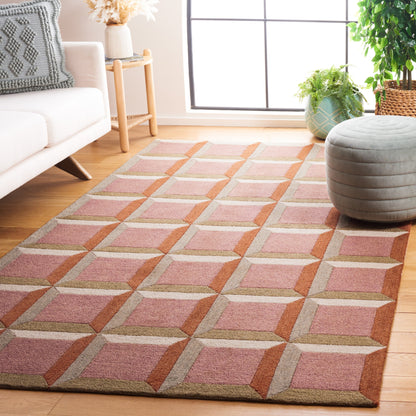 SAFAVIEH Handmade Genre Hikariko Mid-Century Modern Wool Rug