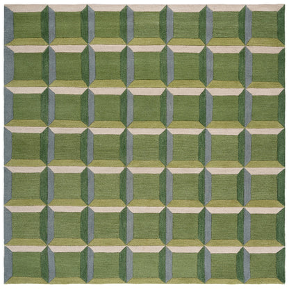 SAFAVIEH Handmade Genre Hikariko Mid-Century Modern Wool Rug