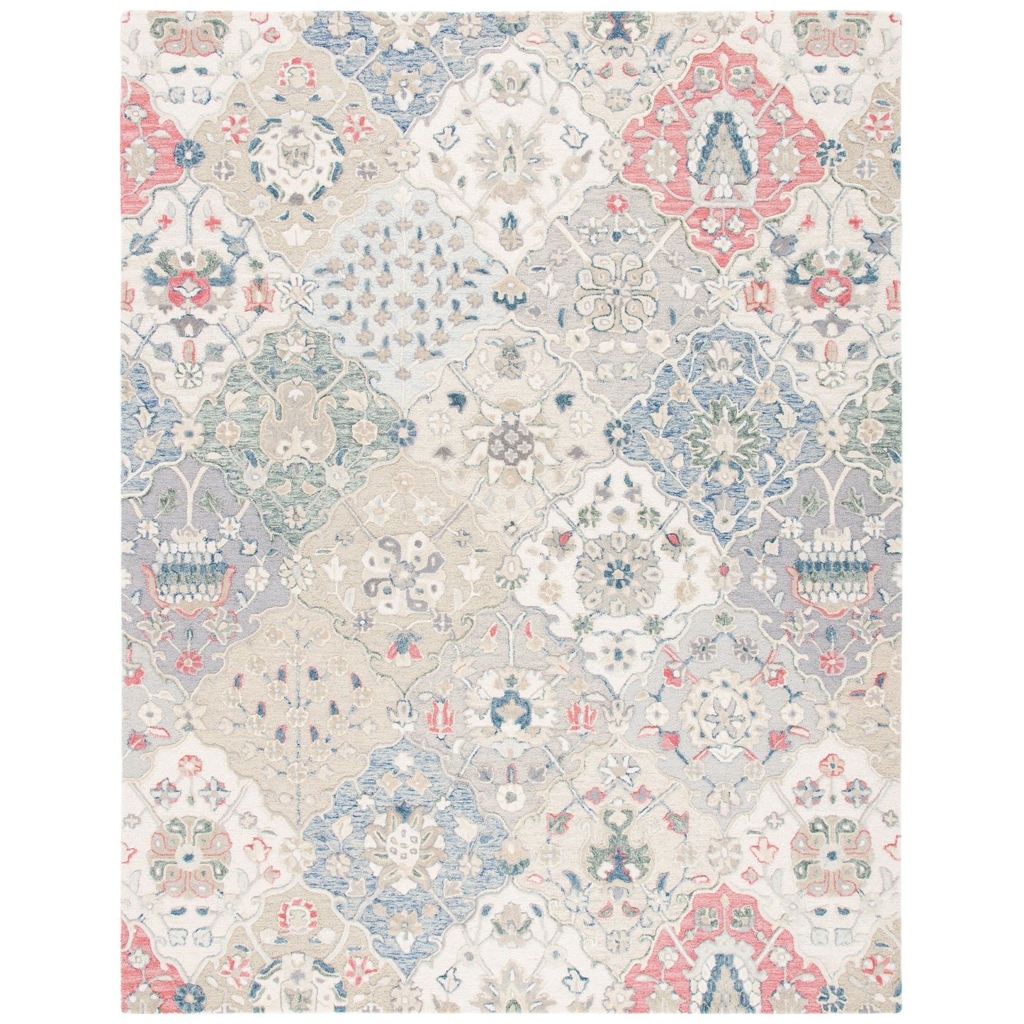 SAFAVIEH Handmade Glamour Printed Floral Wool Rug