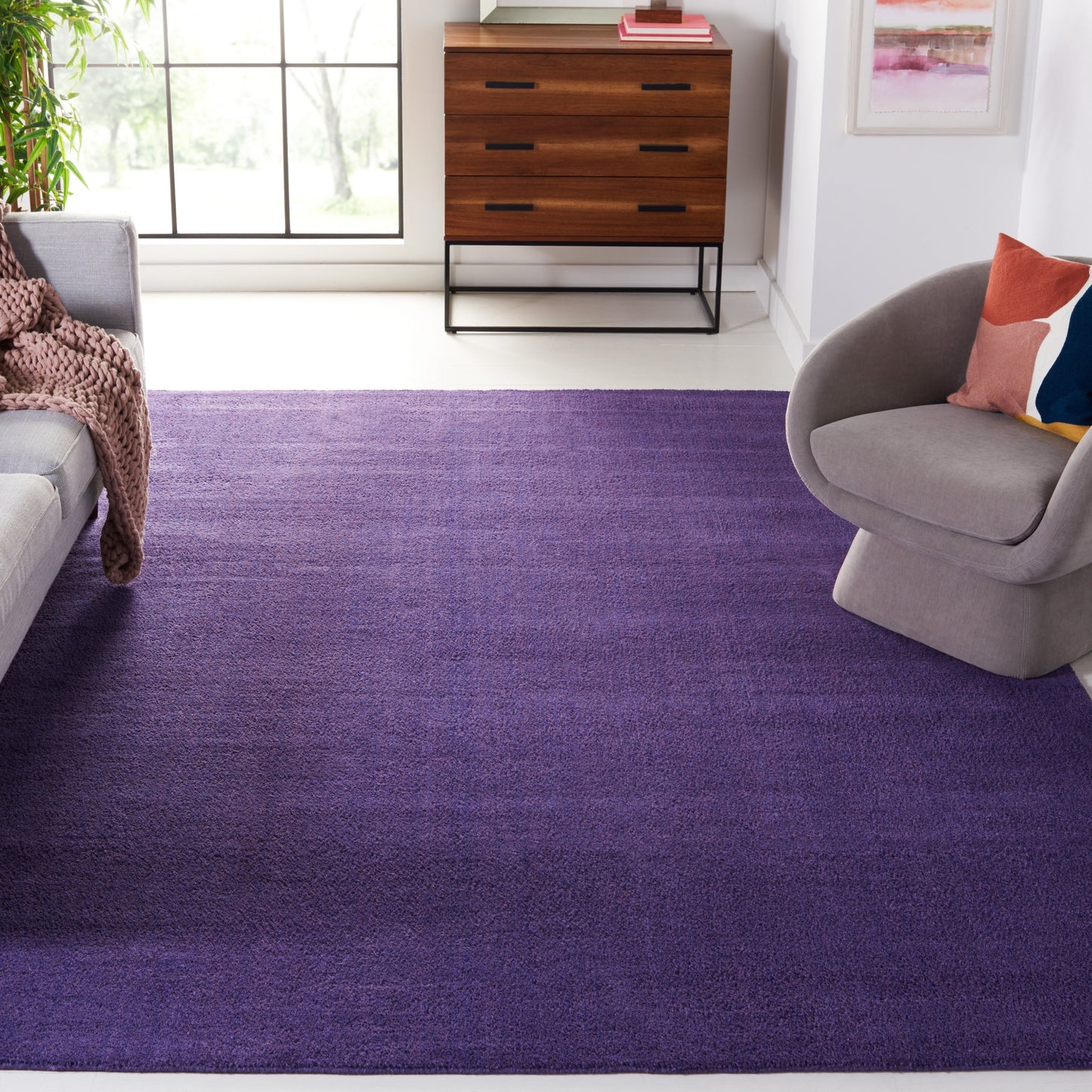 SAFAVIEH Handmade Himalaya Colorweave Plaid Modern Wool Rug