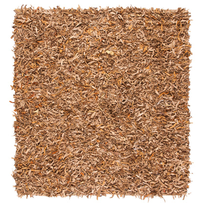 SAFAVIEH Handmade Leather Shag Doinita Modern Decorative Rug