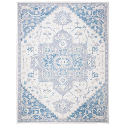 SAFAVIEH Handmade Micro-Loop Gulseven Medallion Wool Rug