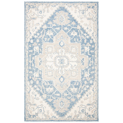 SAFAVIEH Handmade Micro-Loop Gulseven Medallion Wool Rug