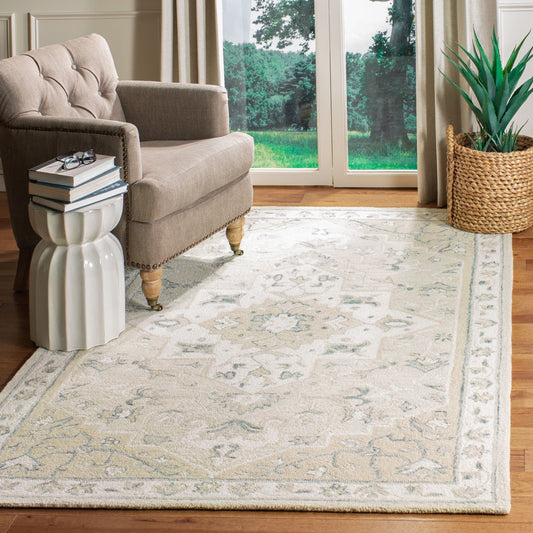 SAFAVIEH Handmade Micro-Loop Selveta Wool Rug