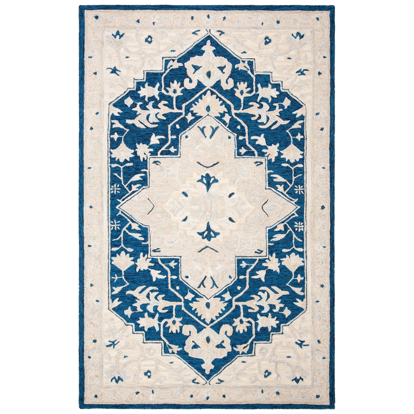 SAFAVIEH Handmade Micro-Loop Selveta Wool Rug