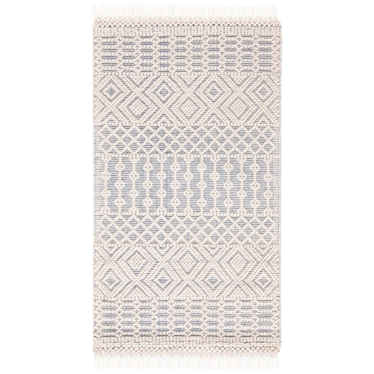 SAFAVIEH Handmade Natura Estel Wool Fringe Rug