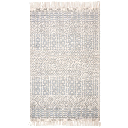SAFAVIEH Handmade Natura Estel Wool Fringe Rug