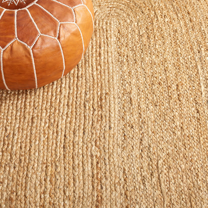 SAFAVIEH Handmade Natural Fiber Jolette Bordered Round Jute Rug