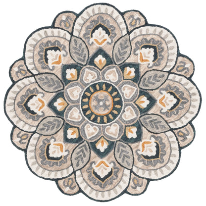 SAFAVIEH Handmade Novelty Sheyla Ornate Flower Wool Rug