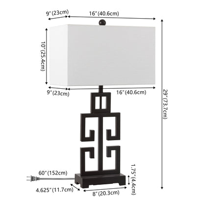 SAFAVIEH Lighting Chantelle, lampe de table antique dorée de 74 cm (lot de 2) - 16W x 9D x 74H