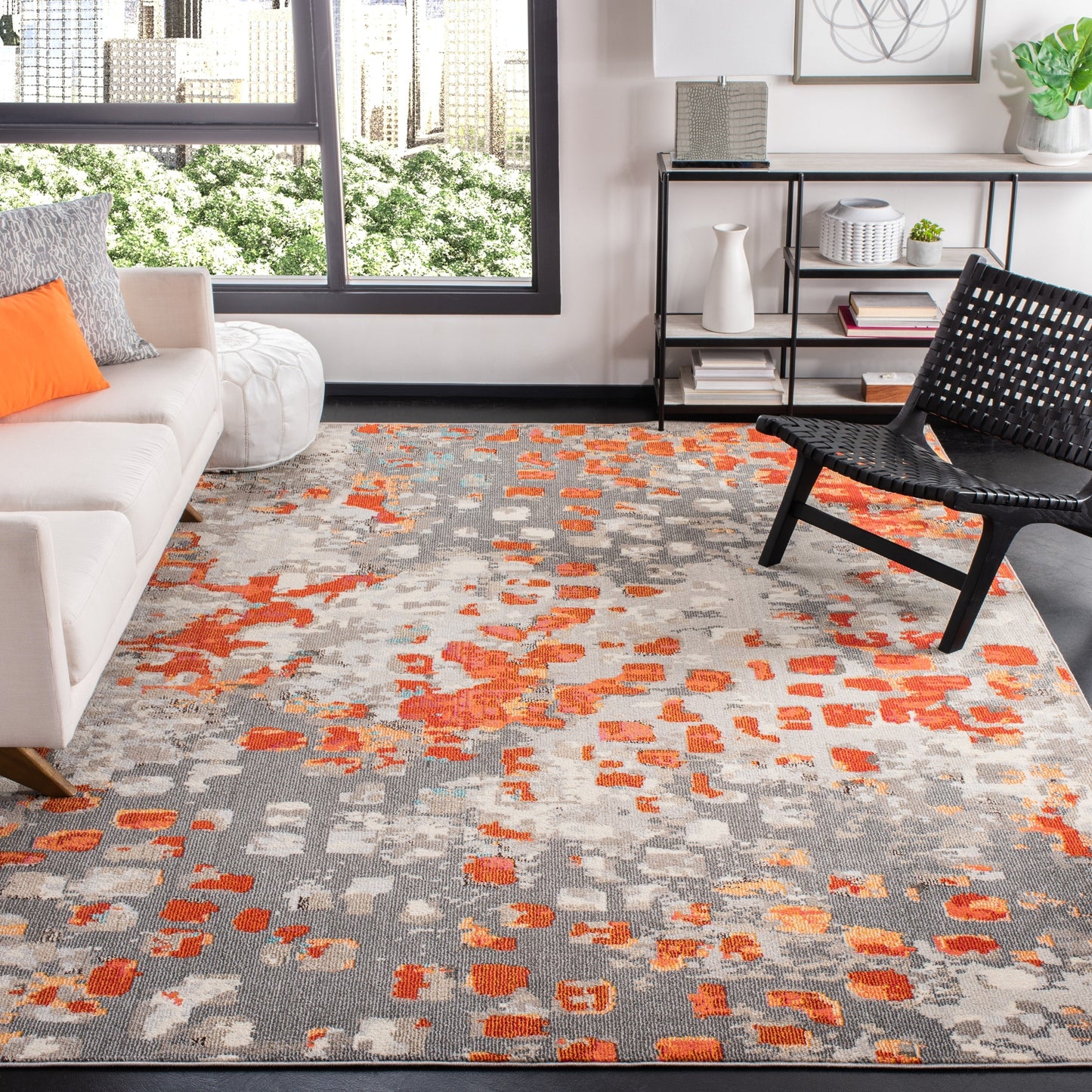 SAFAVIEH Madison Cherie Modern Abstract Watercolor Rug