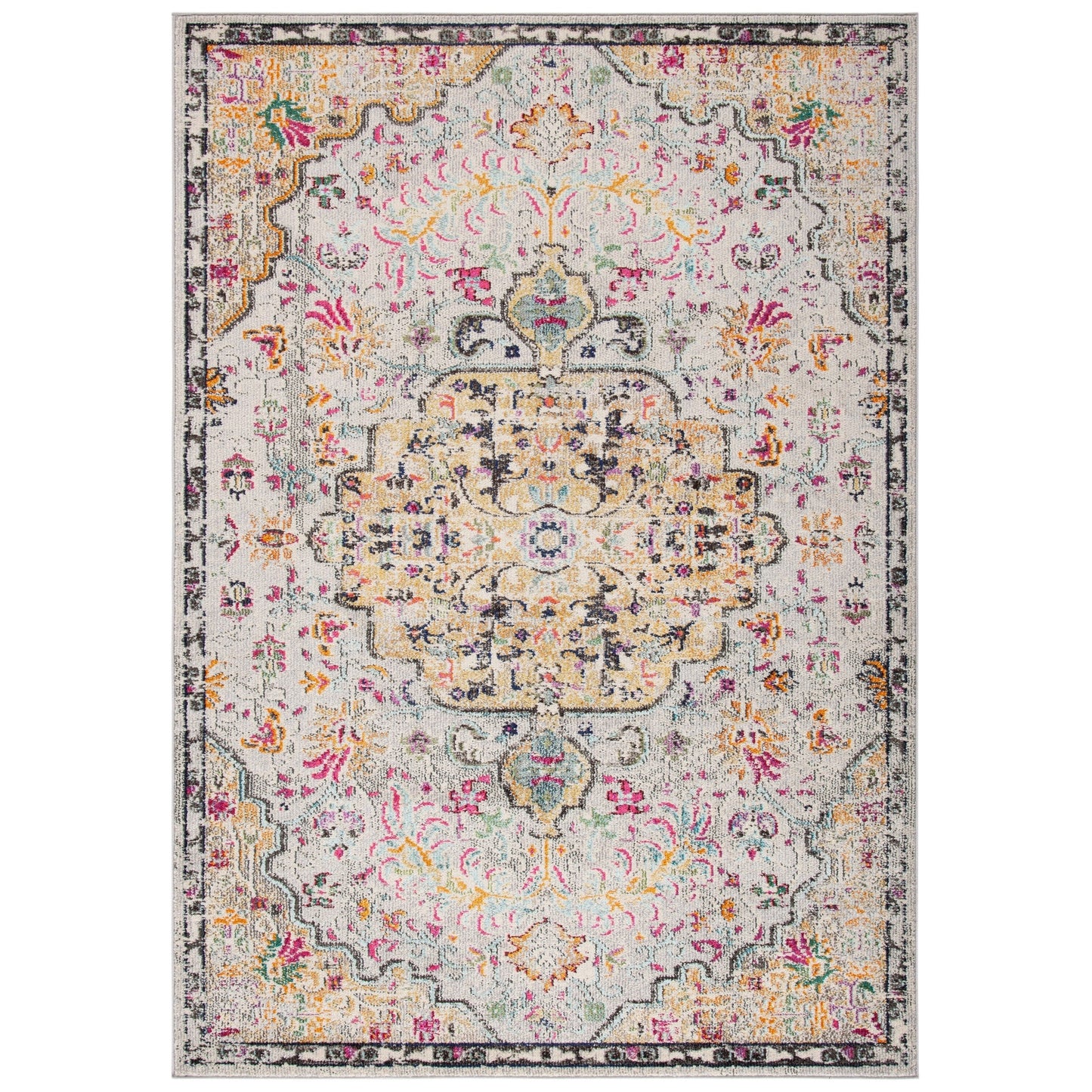 SAFAVIEH Madison Libusa Boho Medallion Distressed Rug