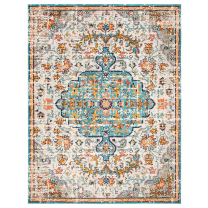 SAFAVIEH Madison Libusa Boho Medallion Distressed Rug