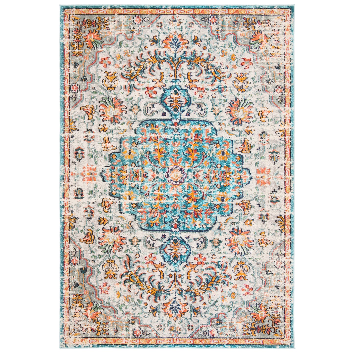 SAFAVIEH Madison Libusa Boho Medallion Distressed Rug