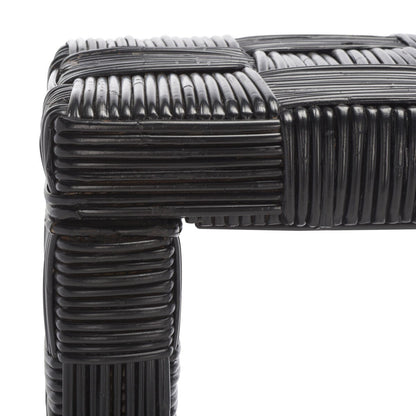 Table console en rotin SAFAVIEH Mindel - 51L x 14P x 32H (mesures en pouces)