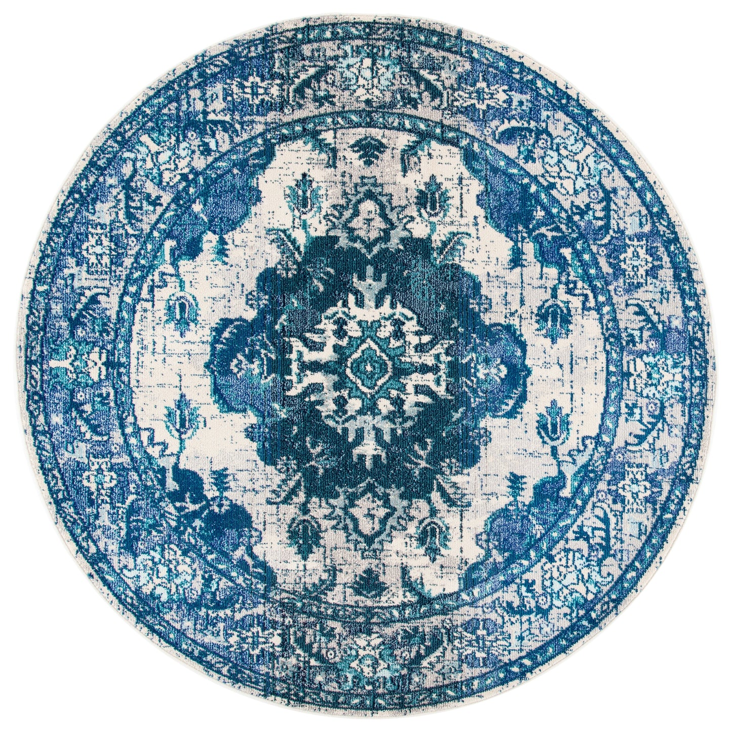 SAFAVIEH Monaco Oceane Boho Medallion Distressed Area Rug
