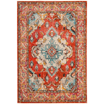 SAFAVIEH Monaco Oceane Boho Medallion Distressed Area Rug