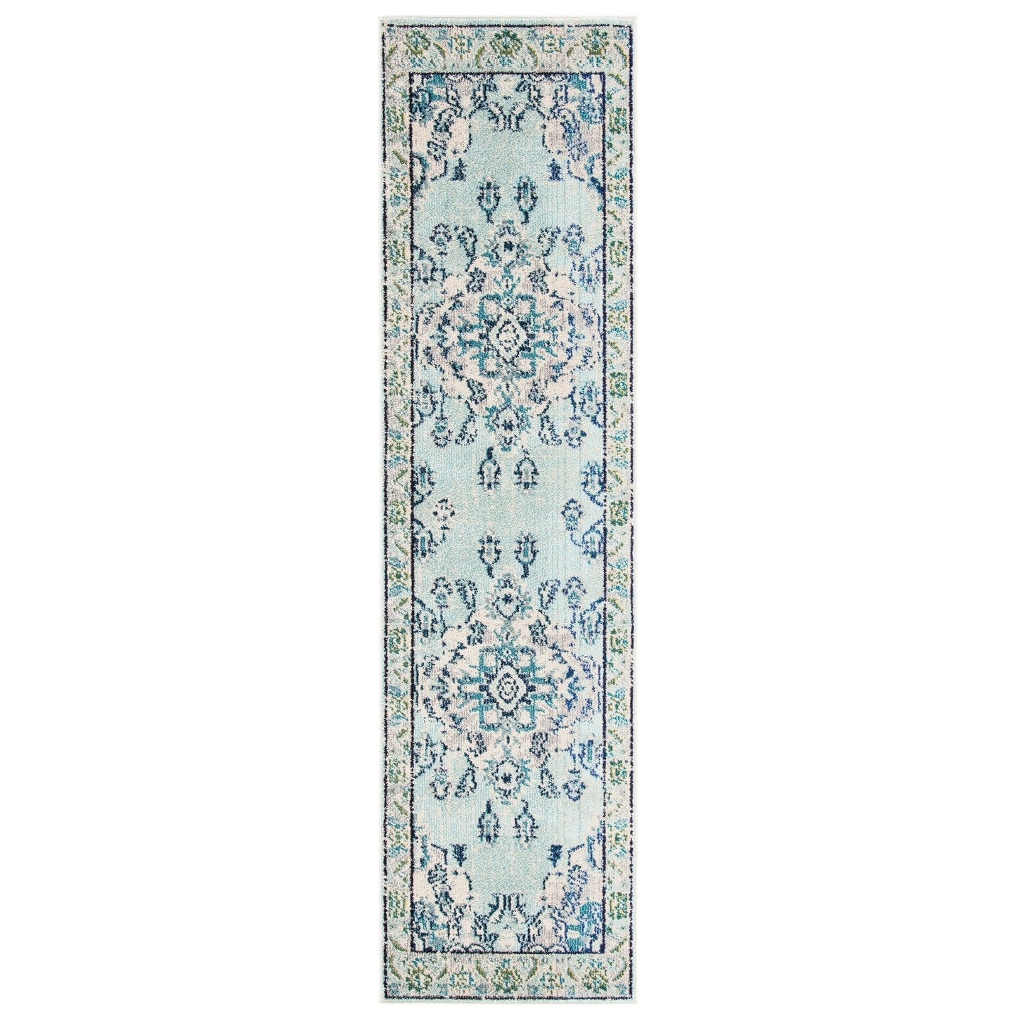 SAFAVIEH Monaco Oceane Boho Medallion Distressed Area Rug