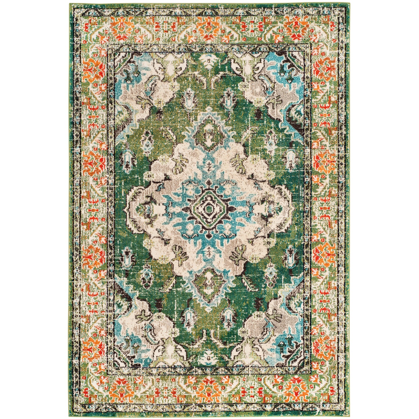 SAFAVIEH Monaco Oceane Boho Medallion Distressed Area Rug