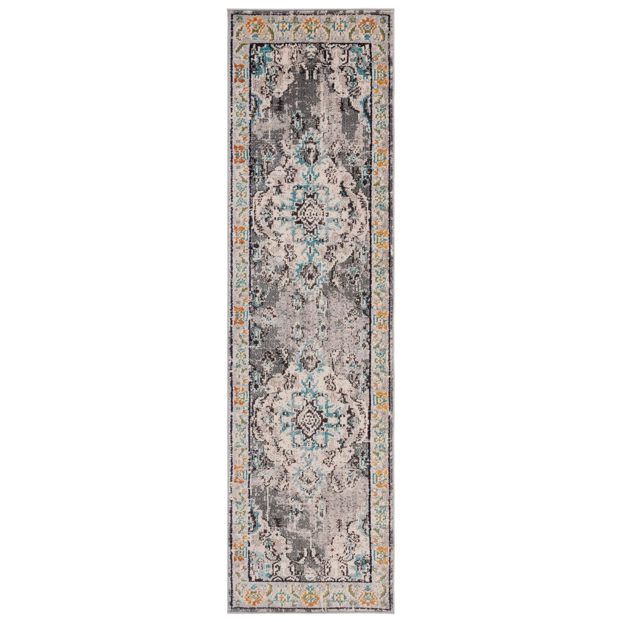 SAFAVIEH Monaco Oceane Boho Medallion Distressed Area Rug
