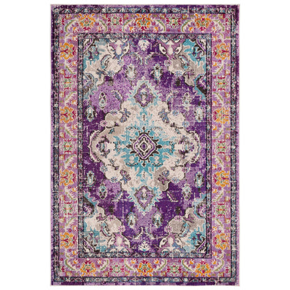 SAFAVIEH Monaco Oceane Boho Medallion Distressed Area Rug