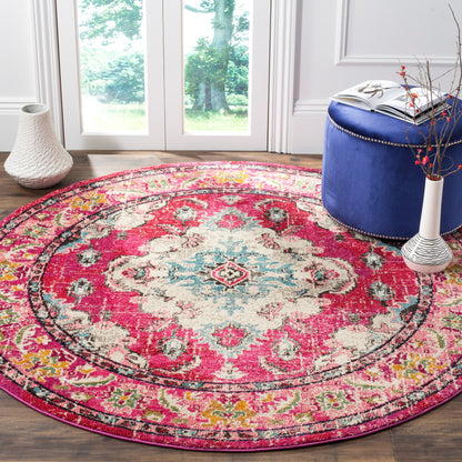 SAFAVIEH Monaco Oceane Boho Medallion Distressed Area Rug