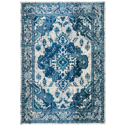 SAFAVIEH Monaco Oceane Boho Medallion Distressed Area Rug