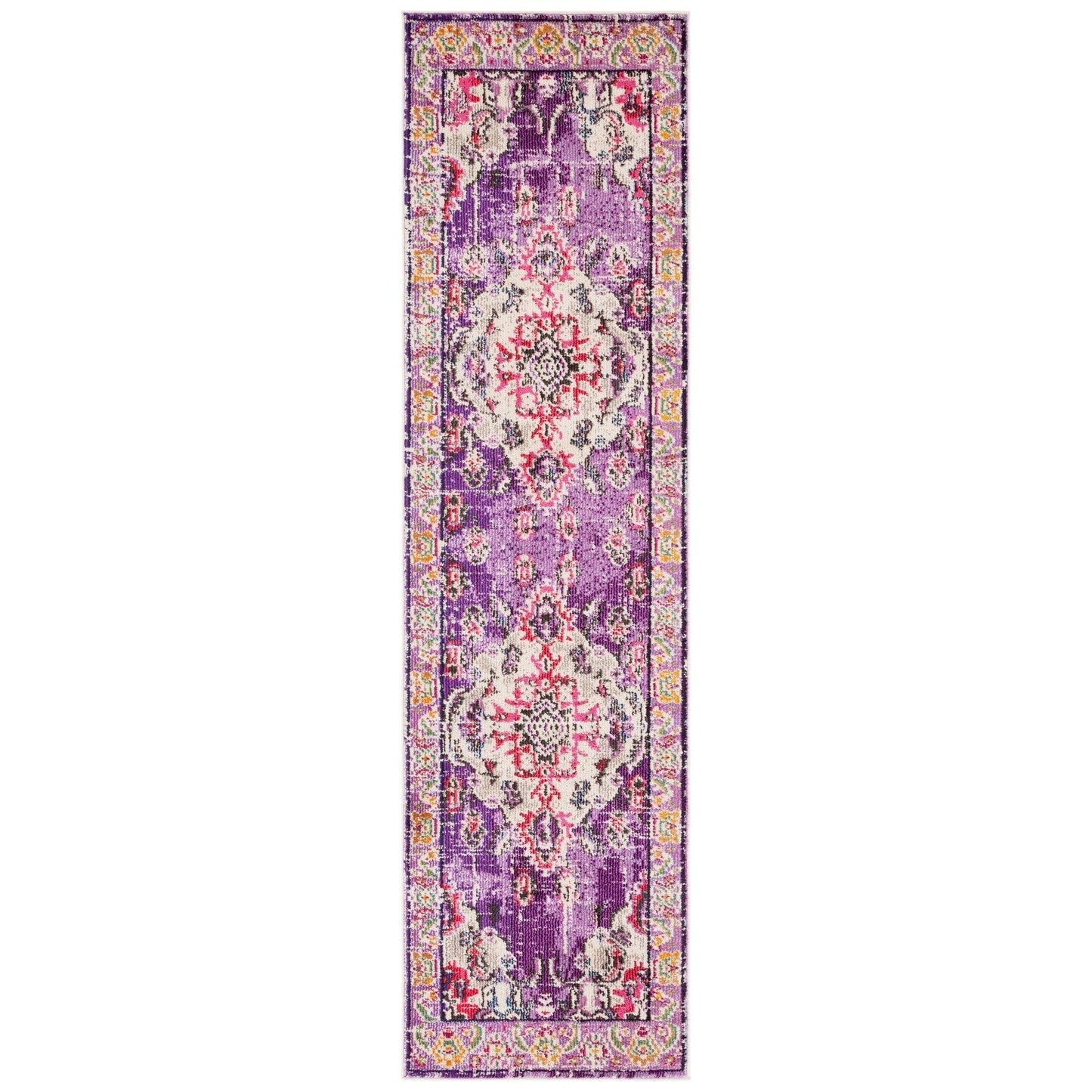 SAFAVIEH Monaco Oceane Boho Medallion Distressed Area Rug