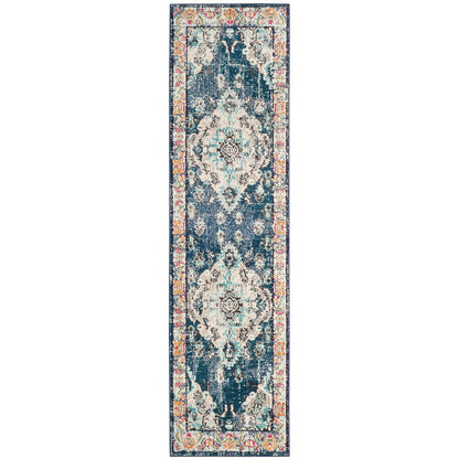 SAFAVIEH Monaco Oceane Boho Medallion Distressed Area Rug