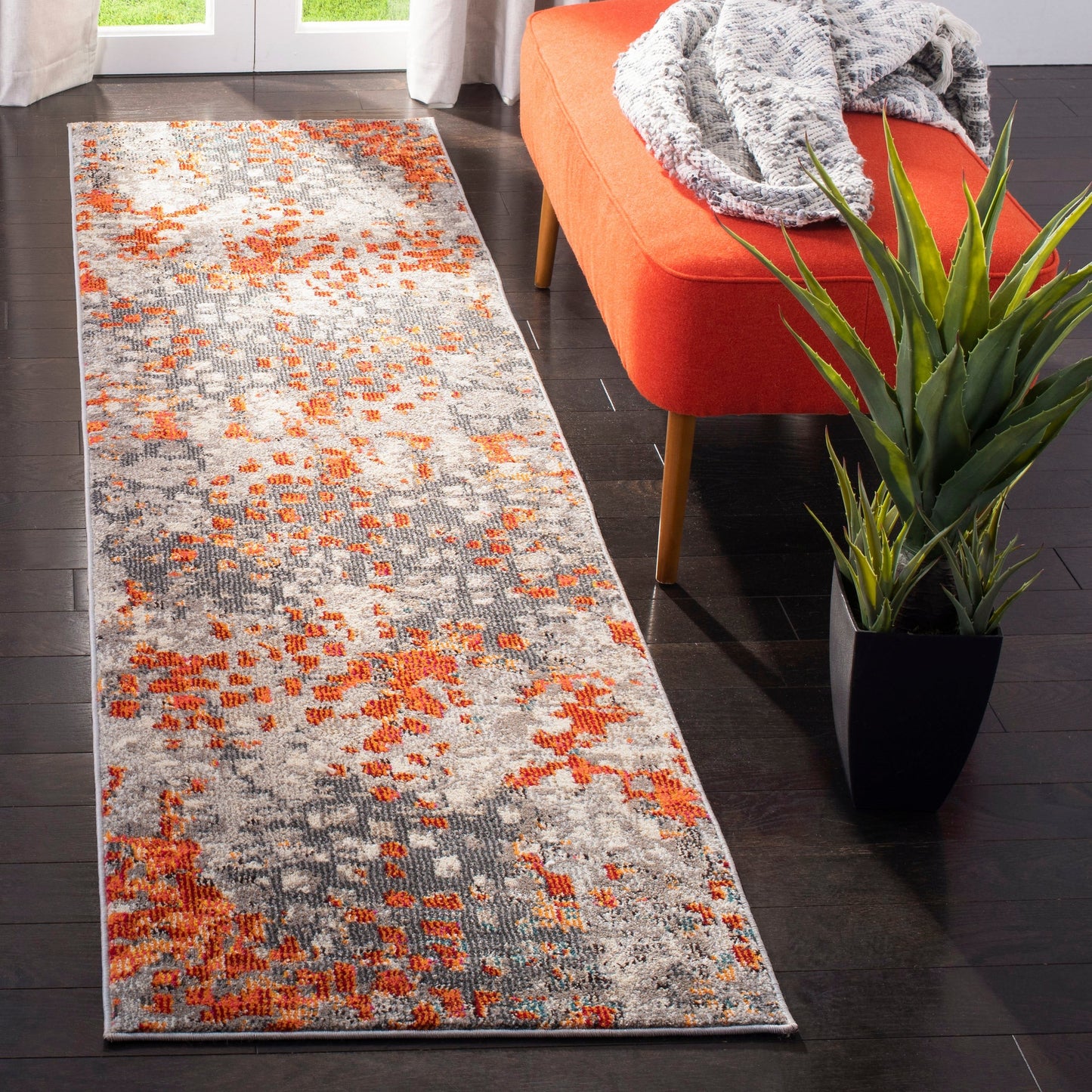 SAFAVIEH Monaco Panna Boho Abstract Modern Watercolor Area Rug
