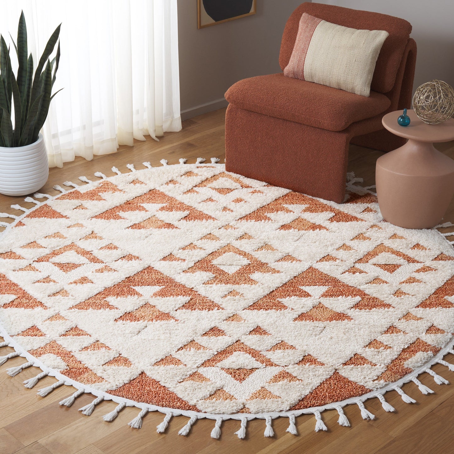SAFAVIEH Moroccan Tassel Shag Delores 2-inch Thick Rug
