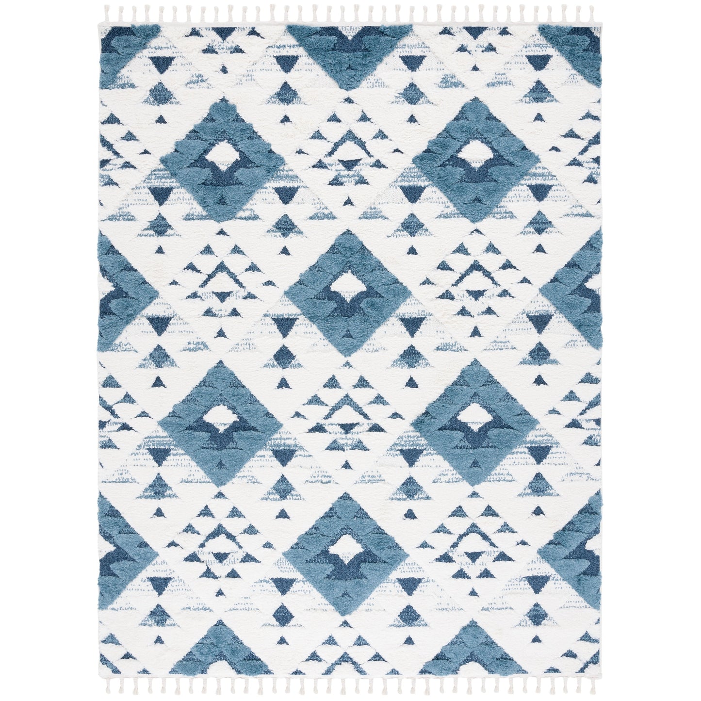 SAFAVIEH Moroccan Tassel Shag Delores 2-inch Thick Rug