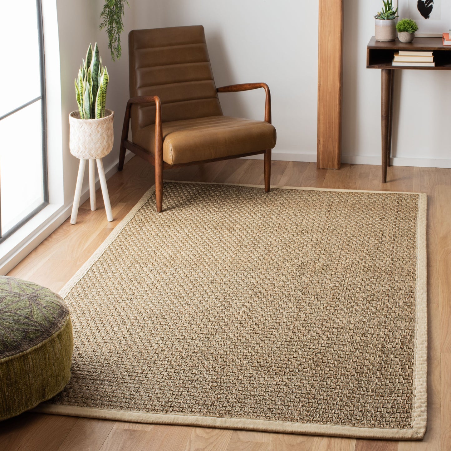 SAFAVIEH Natural Fiber Zymryd Basketweave Seagrass Rug